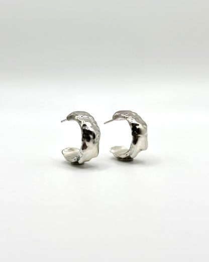 Drip Faceted Hoop Earrings