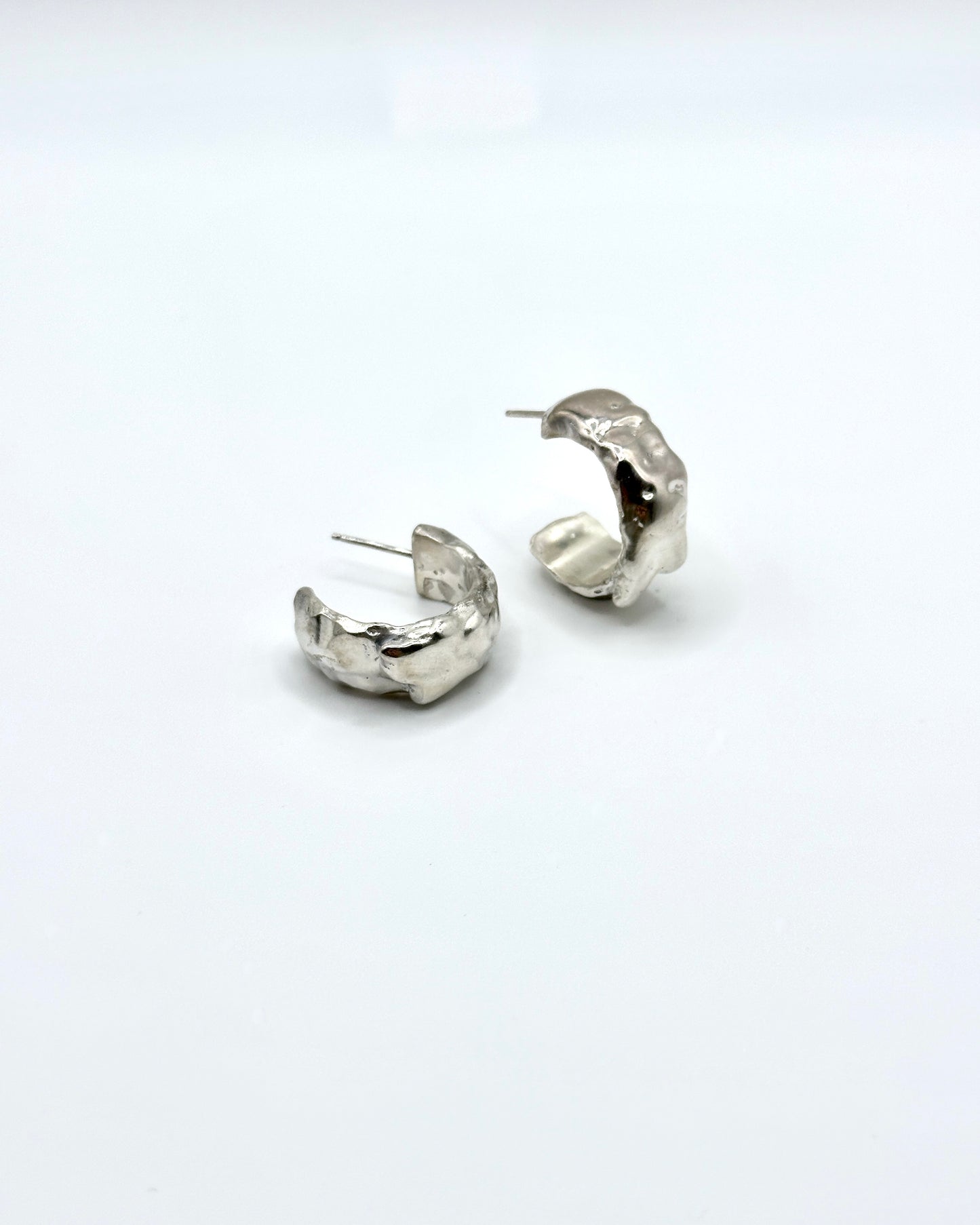 Drip Faceted Hoop Earrings